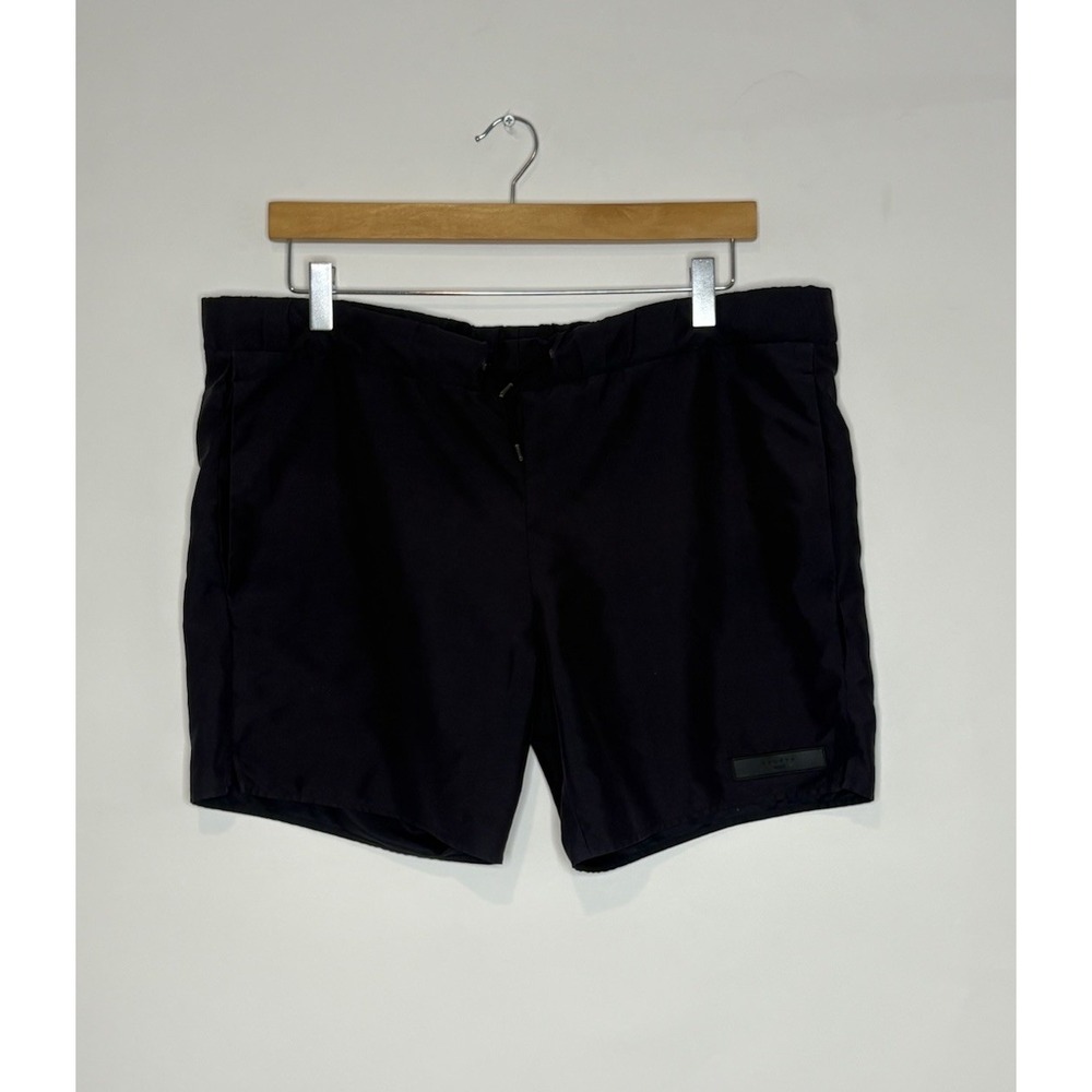 Sandro Men Medium Swim Short Shorts Trunks Navy Blue Drawstring Flawed
